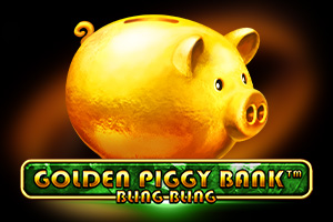 Golden Piggy Bank Bling Bling by Spinomenal