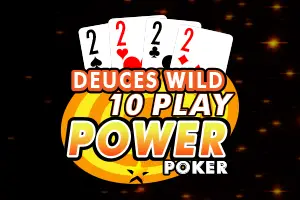 Deuces Wild - 10 Play Power Poker by Microgaming Games